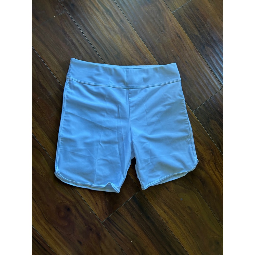 Younique White Shorts Size Large, attached underwear